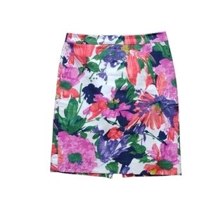 NEW Cond. J.Crew No. 2 Pencil Skirt 8 • Luxe Vibrant Floral • Spring 2026